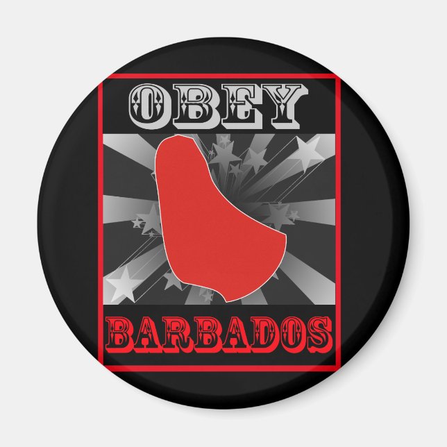 Obey Barbados Magnet (Front)