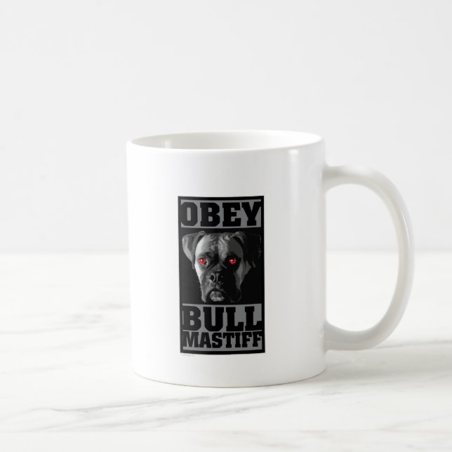 OBEY! BULLMASTIFF COFFEE MUG (Right)