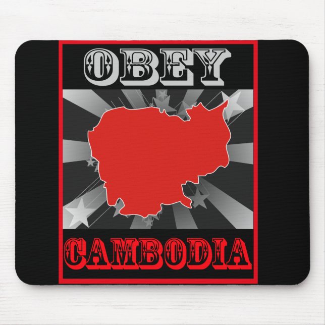 Obey Cambodia Mouse Mat (Front)