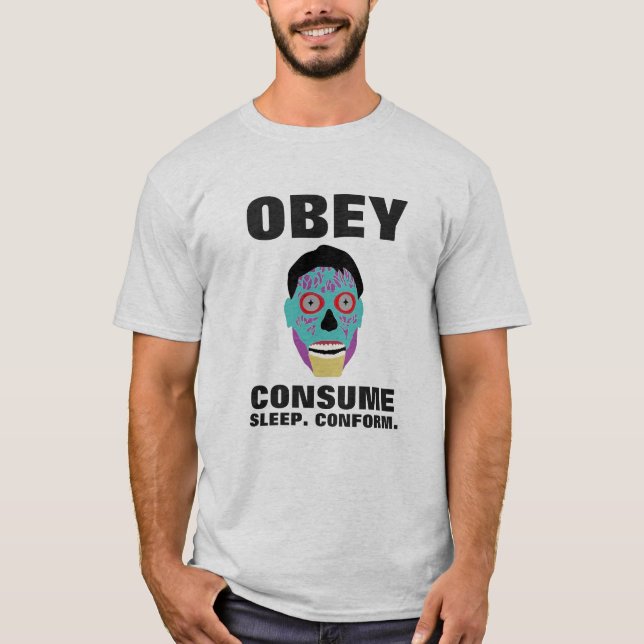 Obey Consume Sleep Conform T-Shirt (Front)