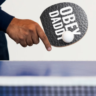 OBEY DADDY LEATHER-L00K SPANKING THEME PING PONG P PADDLE