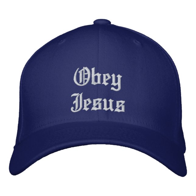 Obey Jesus Embroidered Hat (Front)