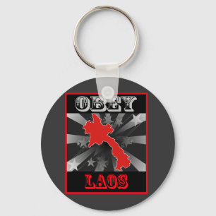 Obey Laos Key Ring