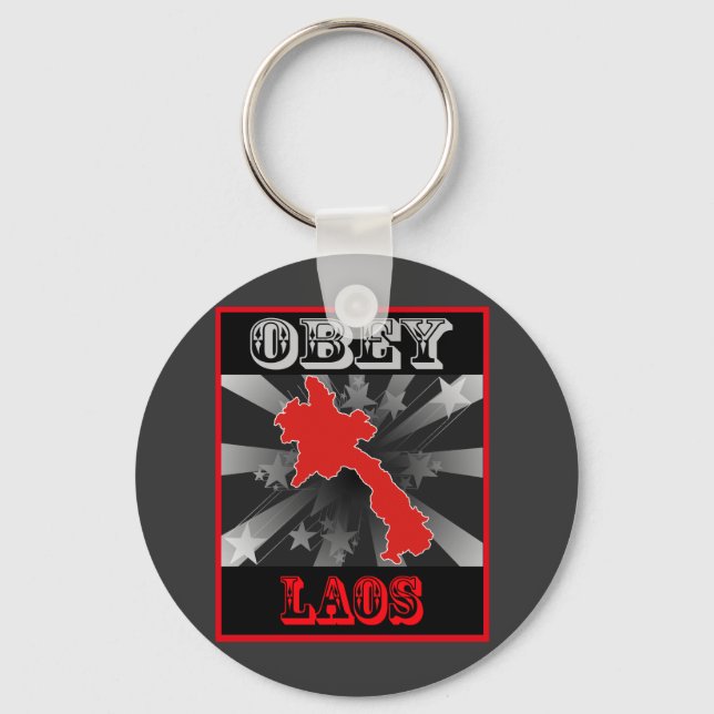 Obey Laos Key Ring (Front)