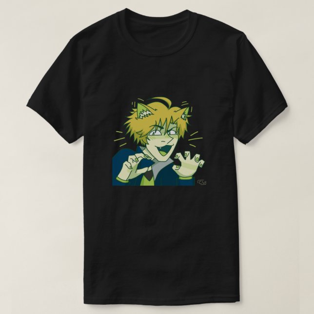 Obey Me Game flower Lach Keyword And Tittle Happy  T-Shirt (Design Front)