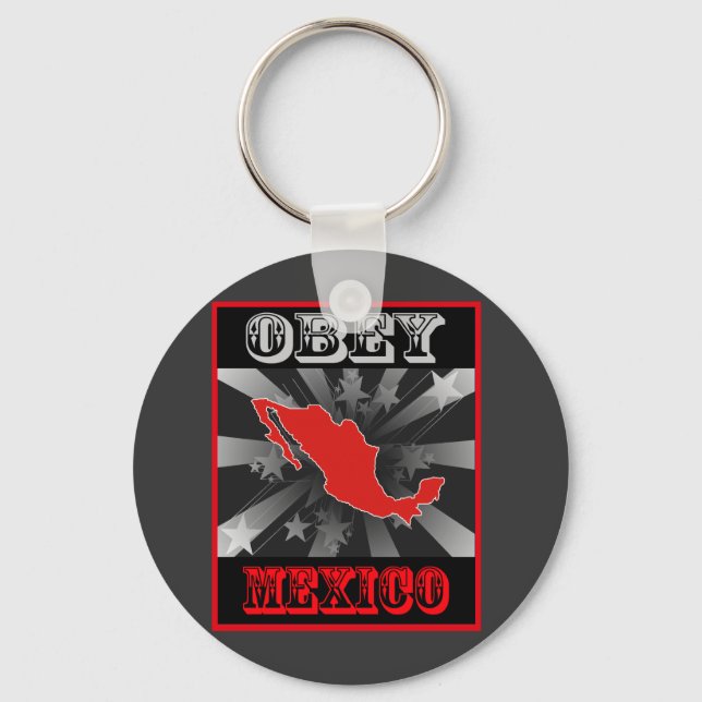 Obey Mexico Key Ring (Front)