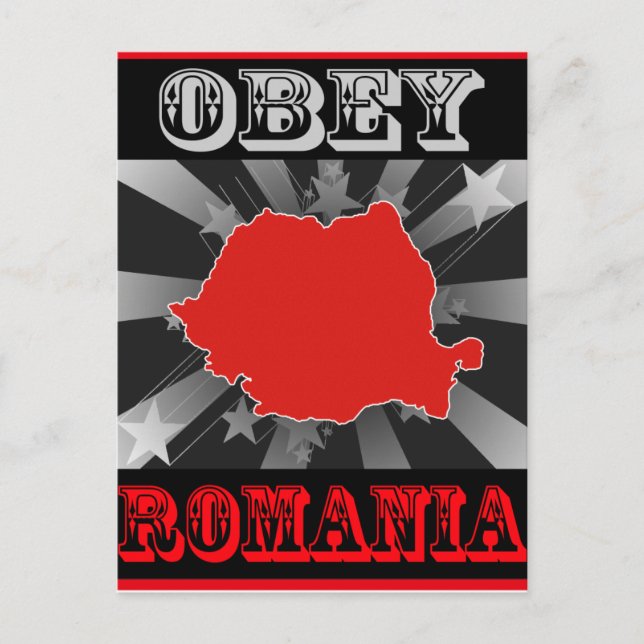 Obey Romania Postcard (Front)