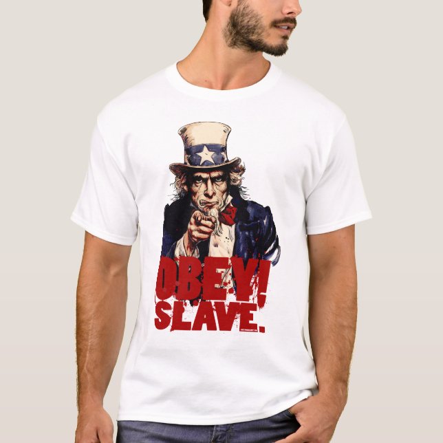 Obey! Save. Dirty Uncle Sam T-Shirt (Front)