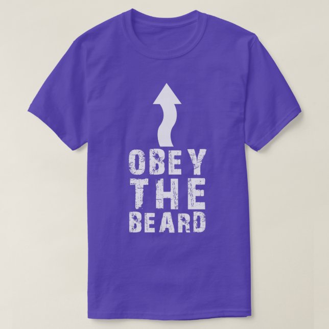 Obey The Beard Classic TShirt (Design Front)