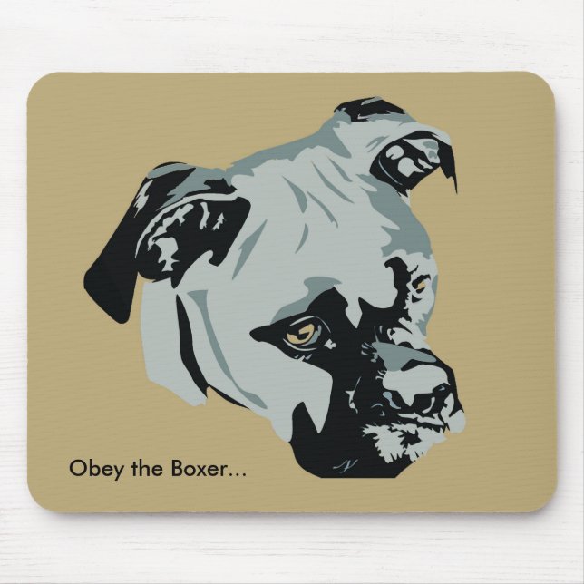 Obey the Boxer Mouse Mat (Front)