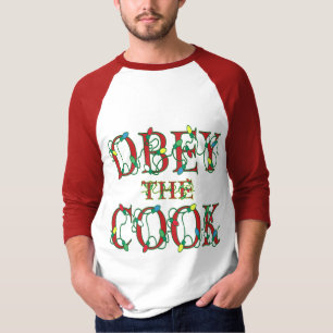 Obey the Cook Funny Holiday Lights T-shirt
