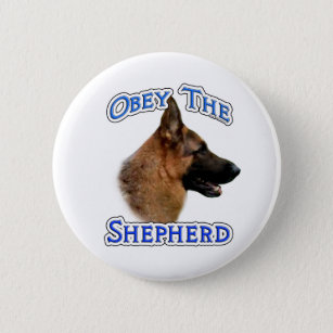 Obey the German Shepherd - Button