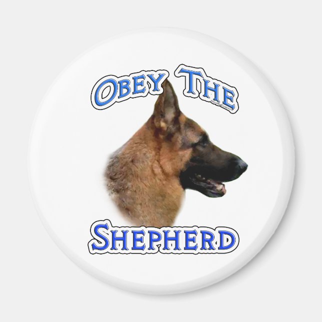 Obey the German Shepherd - Magnet (Front)