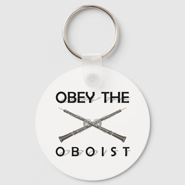 Obey the Oboist Key Ring (Front)