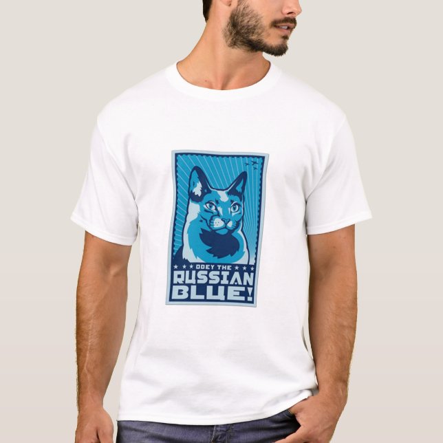 Obey The Russian Blue T-Shirt (Front)