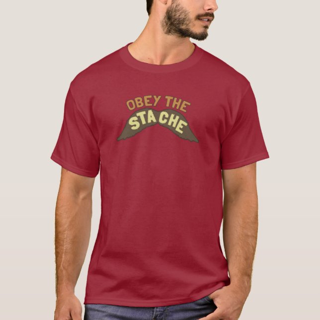 Obey the Stache tee shirt (Front)