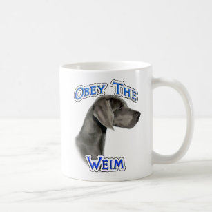 Obey the Weimaraner Coffee Mug