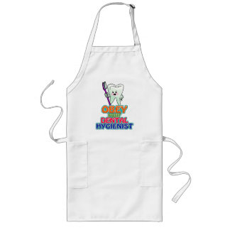 Obey Your Dental Hygienist Long Apron