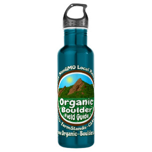 OBFG Logo Stainless Steel 24oz Blue Water Bottle