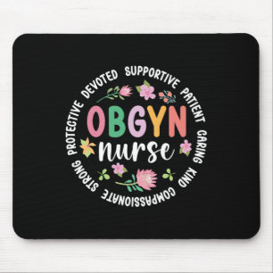 Obgyn Nurse Appreciation Circle Obgyn Nurse Obgyn Mouse Mat