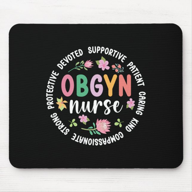 Obgyn Nurse Appreciation Circle Obgyn Nurse Obgyn  Mouse Mat (Front)