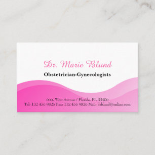 OBGYN Obstetrician Gynaecologists Doctor Physician Business Card