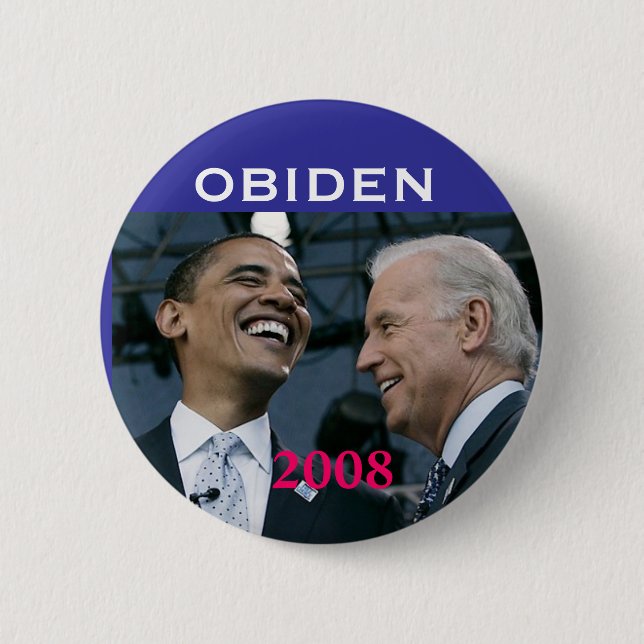 OBIDEN, 2008 - 6 CM ROUND BADGE (Front)