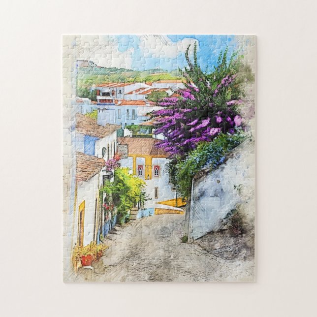 Obidos Flowers Puzzle (Vertical)