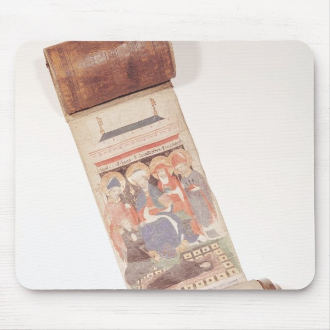 Obituary scroll, 1406 mouse mat (Front)