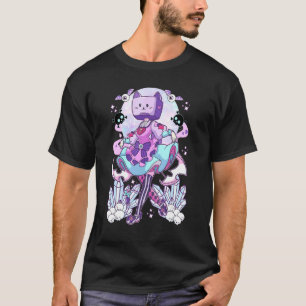 Object Head Tv Cosplay Pastel Goth Neko Cat Crysta T-Shirt