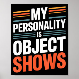 Object show fan _ funny object shows lover kids poster