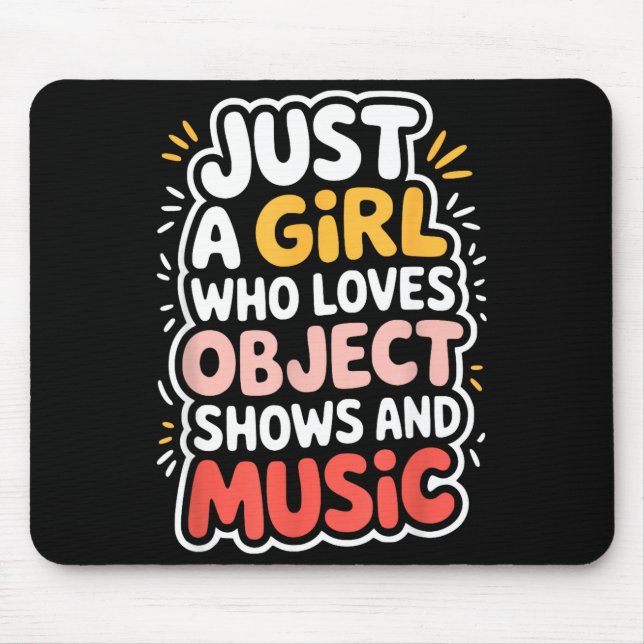 Object shows _ funny object shows and music kids mouse mat (Front)