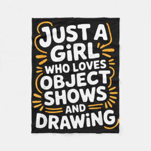 Object shows _ funny object shows drawing kids fleece blanket