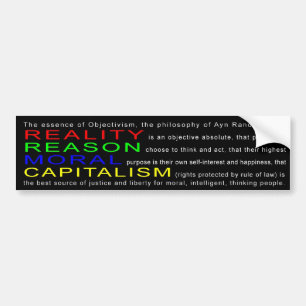 Objectivism Bumper Sticker