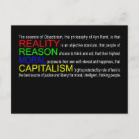 Objectivism Postcard