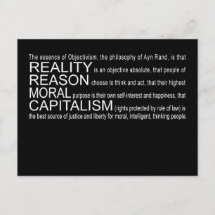 Objectivism Postcard