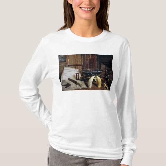 Objects from a Nineteenth Century Captain's Desk T-Shirt (Front)