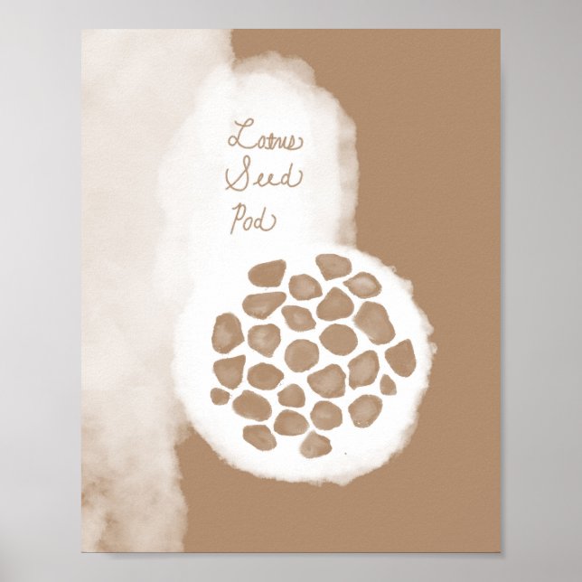 objet_11_lotus seed pod matte poster (Front)