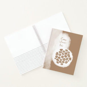 objet_11_lotus seed pod spiral notebook