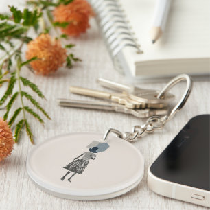 objet_14_une femme_1 acrylic key ring