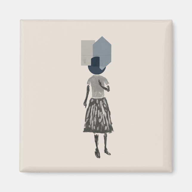 objet_14_une femme_1 magnet (Front)