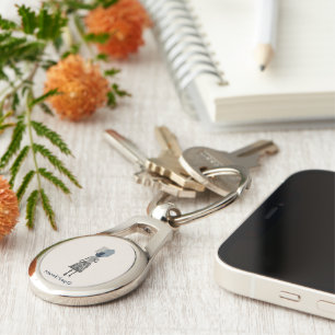 objet_14_une femme_1 metal key ring