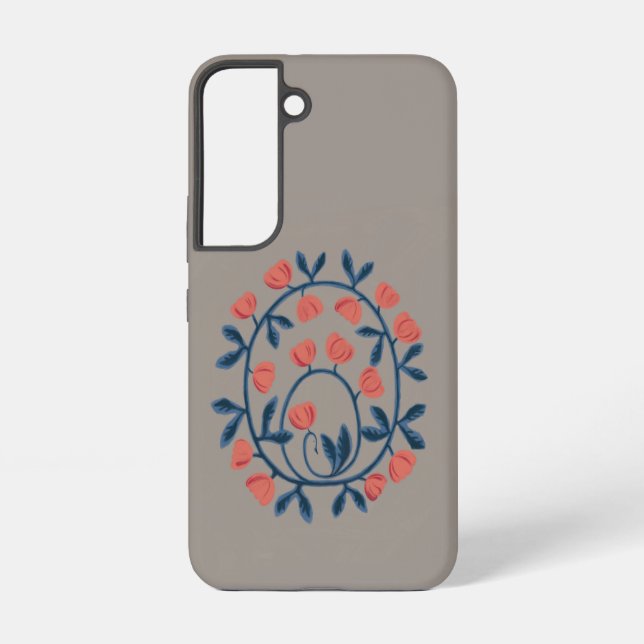objet_17_a swan in flowers samsung galaxy s22 case (Back)