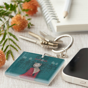 objet_19_une femme_2 acrylic key ring