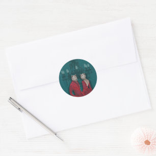 objet_20_une femme, un homme_2 classic round sticker