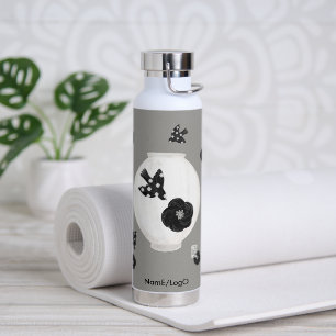 objet_22_camellia,bird and pottery water bottle