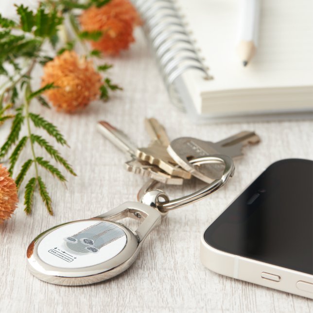 objet_2_rain control metre metal key ring (Side)