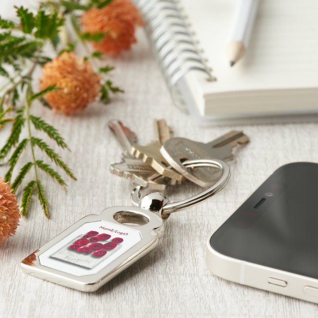 objet_4_variations on the ruby metal key ring (Side)