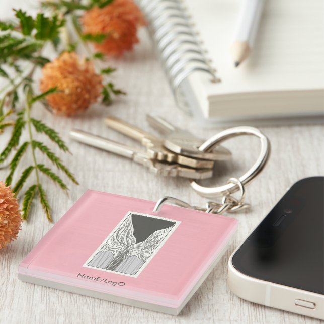 objet_6_outside scenery acrylic key ring (Front Right)