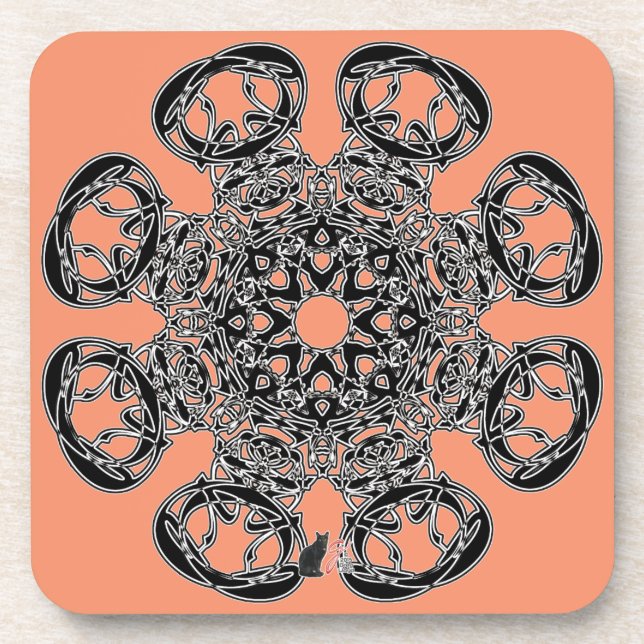 Objet d’art Octa Glyph Dusk Coaster (Front)